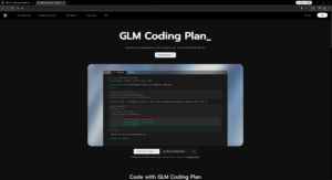 GLM Coding Plan landing page